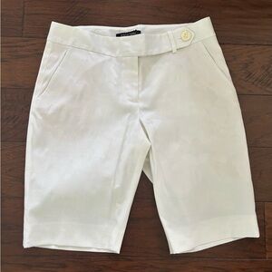 Etcetera white on white camouflage shorts